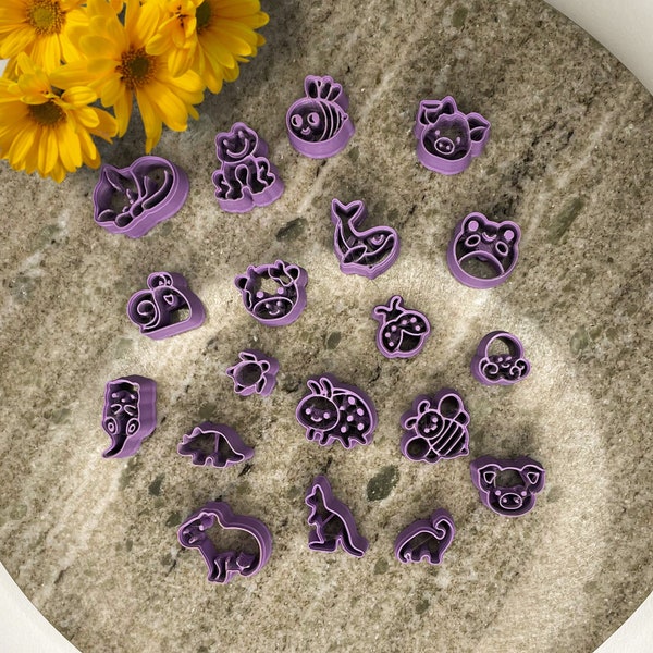 Animals Polymer Clay Cutters Set |Cute Clay Earring Cutters | Stud Pack Clay Cutters