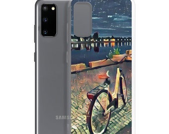 Bicycle by Sea Samsung Galaxy Phone Case S21U, Samsung Galaxy S21, Samsung Galaxy S21P, S20P, S20U, S20F, S20