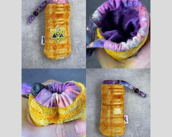 Padded Pipe Pouch | Protective Stash Bag | Handmade Travel Pouch for Small Glass Pipes | 420 Accessories