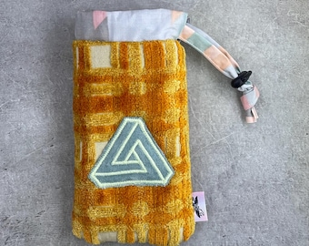 Padded Pipe Pouch | Protective Stash Bag | Medium Travel Pouch for Glass Pipes | 420 Handmade Accessories