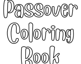 Passover Coloring Book for Kids Printable Seder Matzah Symbols Haggadah 20 Pages Jewish Homeschooling Resource Educational Holiday Activity