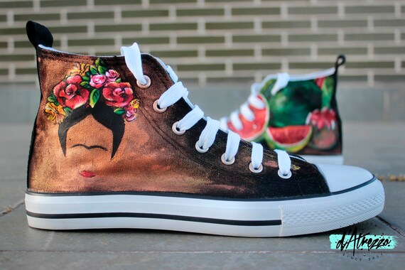Frida Kahlo Sneakers Etsy
