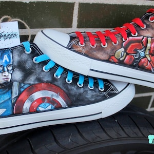 Marvel high top converse online