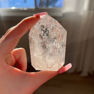 Fire and Ice Tower - Fire and Ice Quartz - Crackle Quartz - Crackle Quartz Tower