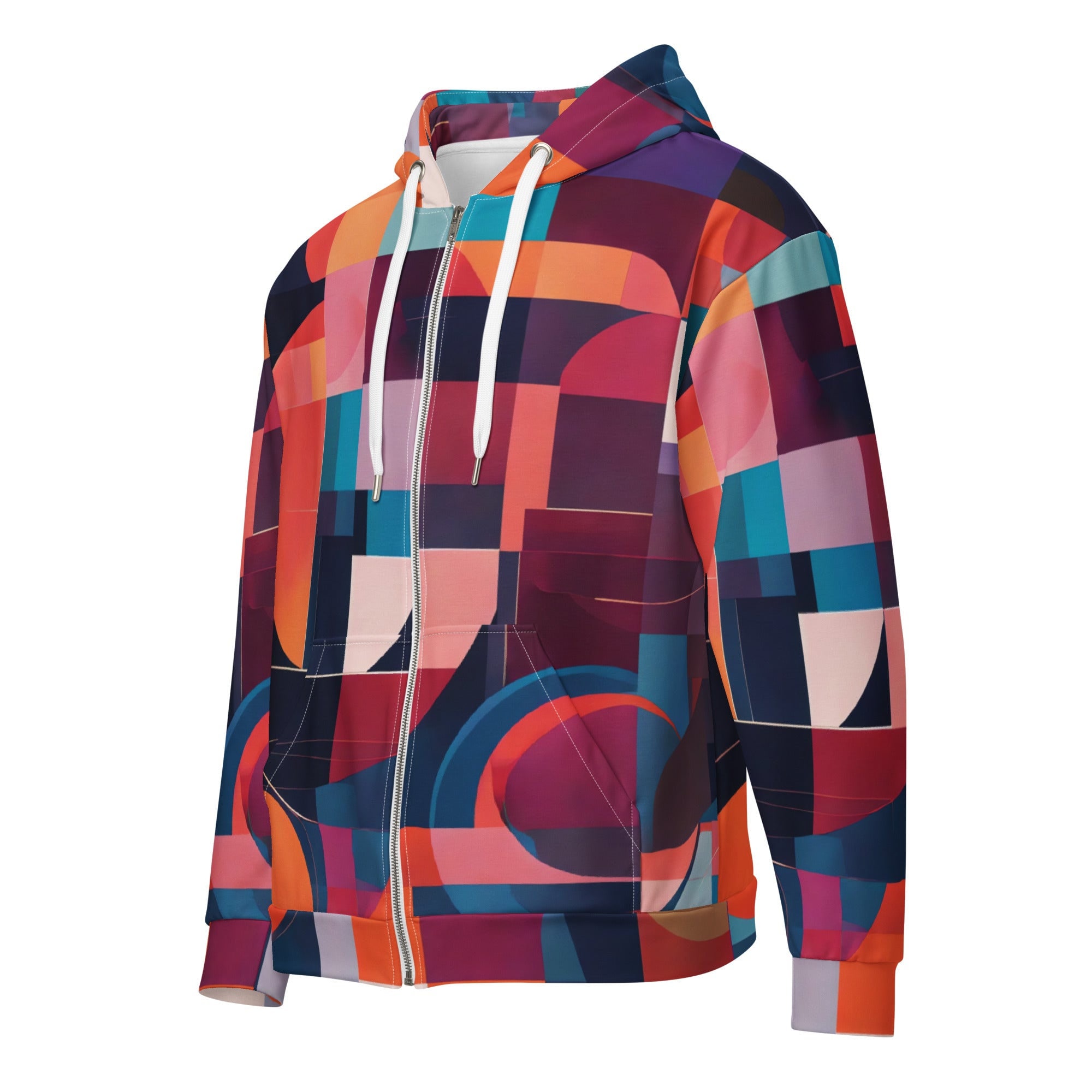 トップス cootie Allover Print Sweat Zip Hoodie M Coat of Many Colors - Panoramic Zip Hoodie - Etsy