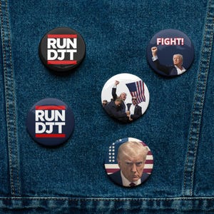 Trump Variety Set of Pin Buttons