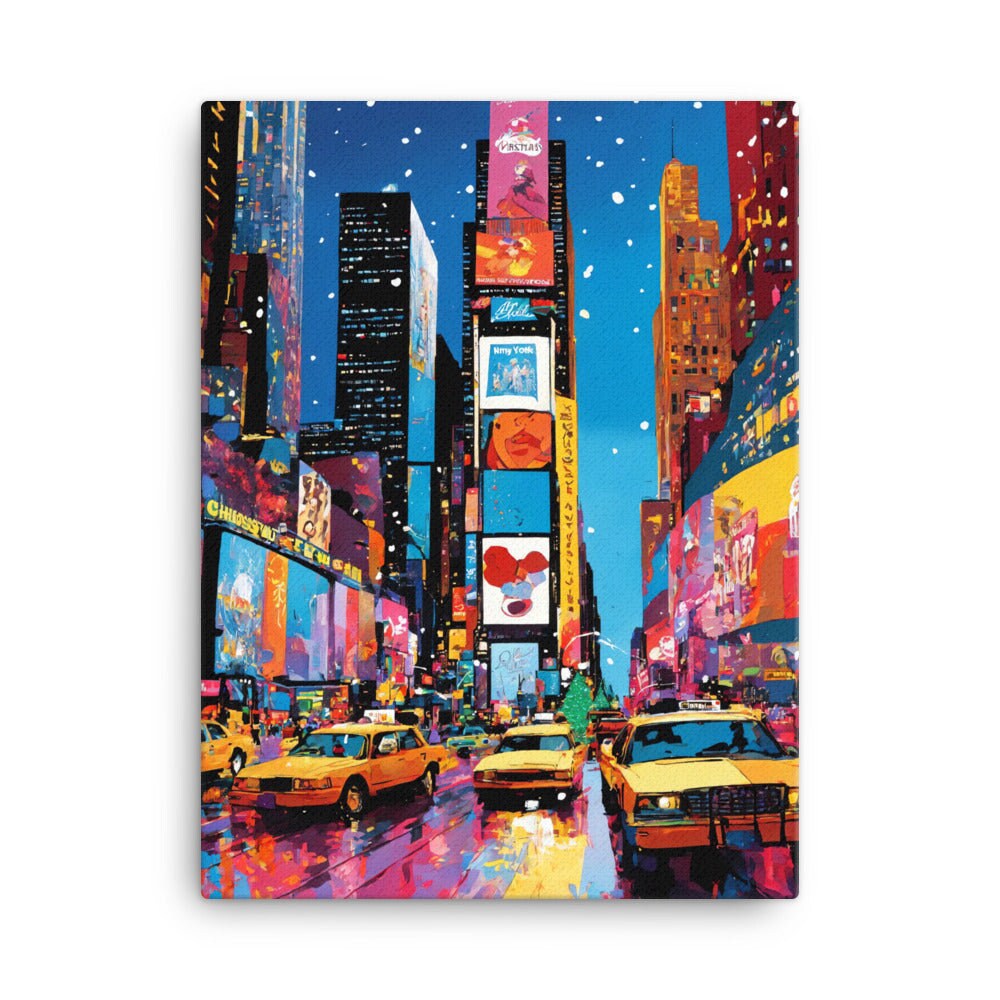 Times Square, New York City Canvas Wall Art, Modern Wall Art, New York