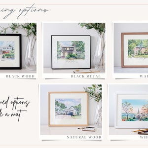 Custom Wedding Venue Watercolor Painting Commissioned Art Personalizable Wedding Gift Art Commission Wedding Anniversary Customizable image 9