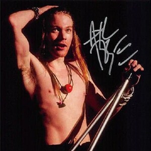 AXL ROSE - Guns N Roses - Autógrafo firmado a mano 8x10 Color Photo w/COA