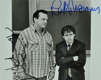 RICK MORANIS & Tom ARNOLD Cast Signed Photo x2 - Big Bully w/coa