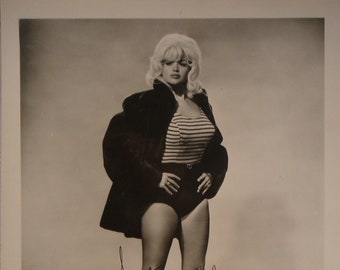 JAYNE MANSFIELD SIGNED Autographed Photo w/coa
