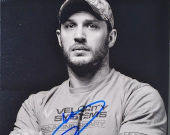 TOM HARDY Signed Photo  - Batman, Star Trek, Mad Max, Venom  w/coa