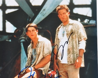 PEARL HARBOR CAST Signed Photo X2 - Ben Affleck, Josh Hartnett  w/coa