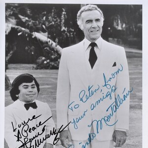 FANTASY ISLAND Cast Signed Photo X2- Ricardo Montalban & Herve Villechaize