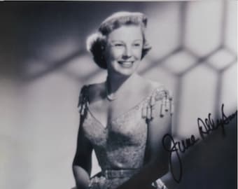 JUNI ALLYSON Signiertes Foto – Vierzig Karat, Too Young To Kiss w/coa