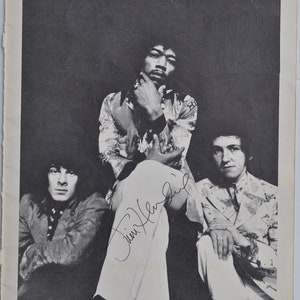 JIMI HENDRIX Signed Photo - Electric Ladyland - Experience 9"x12" w/COA