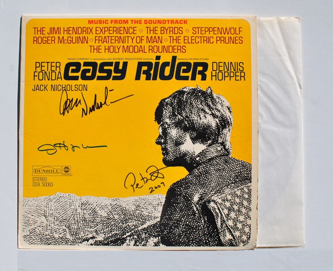 EASY RIDER Signed Album X3 - Peter Fonda, Dennis Hopper, J. Nicholson W ...