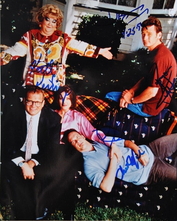 DREW CAREY SHOW Cast Signed Photo X5 Ryan Stiles, Christa Miller w/coa