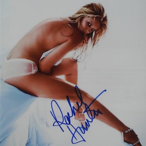 RACHEL HUNTER SIGNED Photo - Playboy, Sports Illustrated Swimsuit issue  w/coa