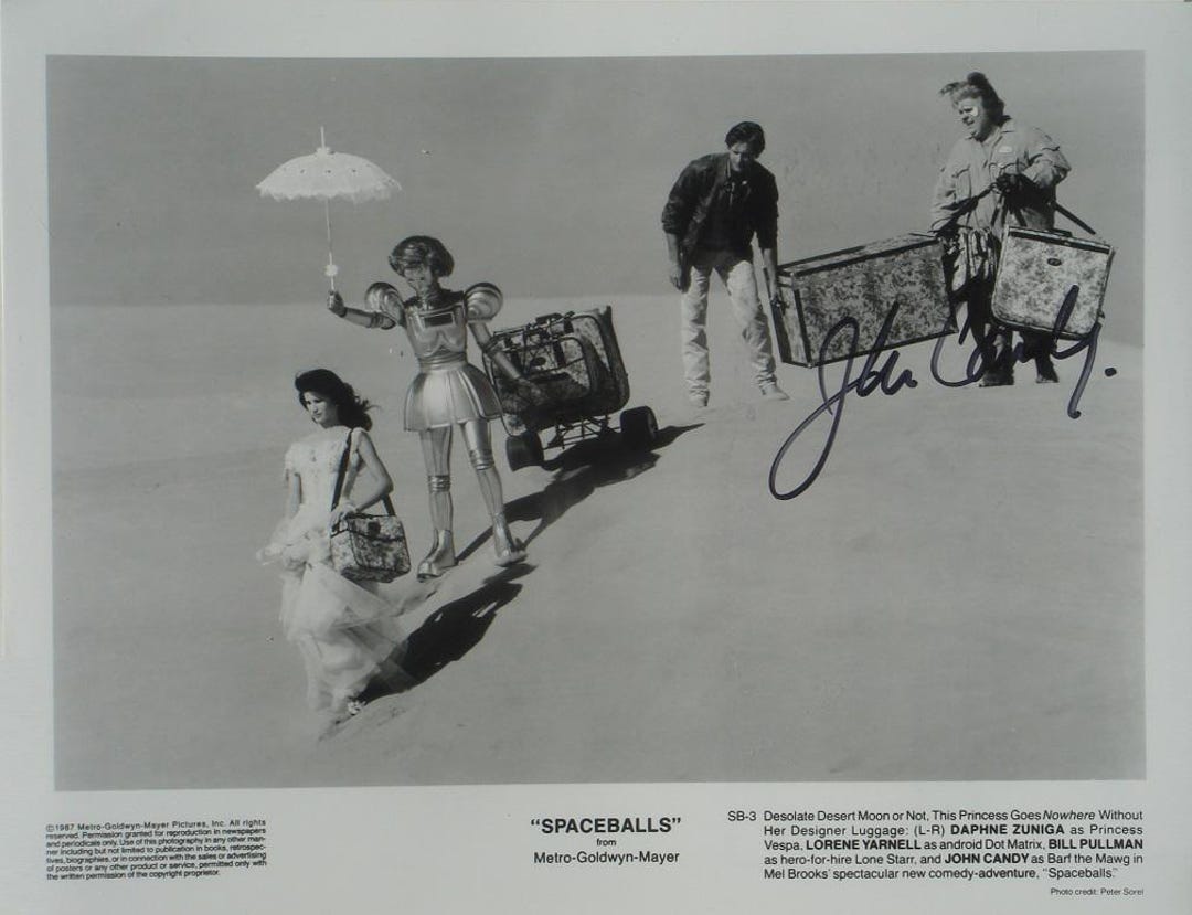 JOHN CANDY signed autographed photo movie scene COA Hologram main image 1
