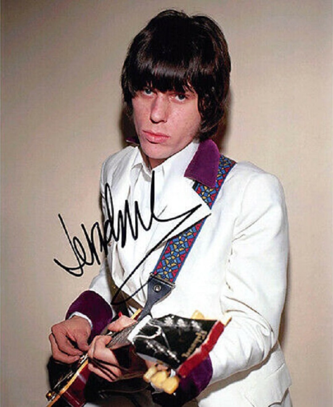 Jeff Beck Yardbirds期　直筆サイン 額装付き Vintage The Yardbirds Autographs Available For Immediate