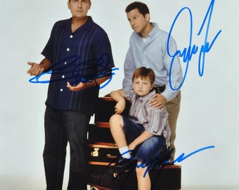 Two and A Half Men Cast Signed Photo X3 – Charlie Sheen, Jon Cryer