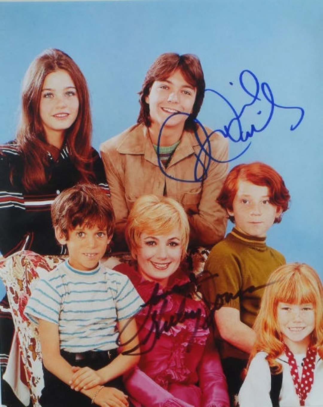 DAVID CASSIDY & SHIRLEY Jones Signed Photo X2 - the Partridge Family W