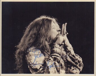 JANIS JOPLIN Signed Photo - Big Brother & The Holding Company w/COA