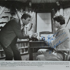 CHRISTOPHER REEVE Signed Photo - Deathtrap w/COA