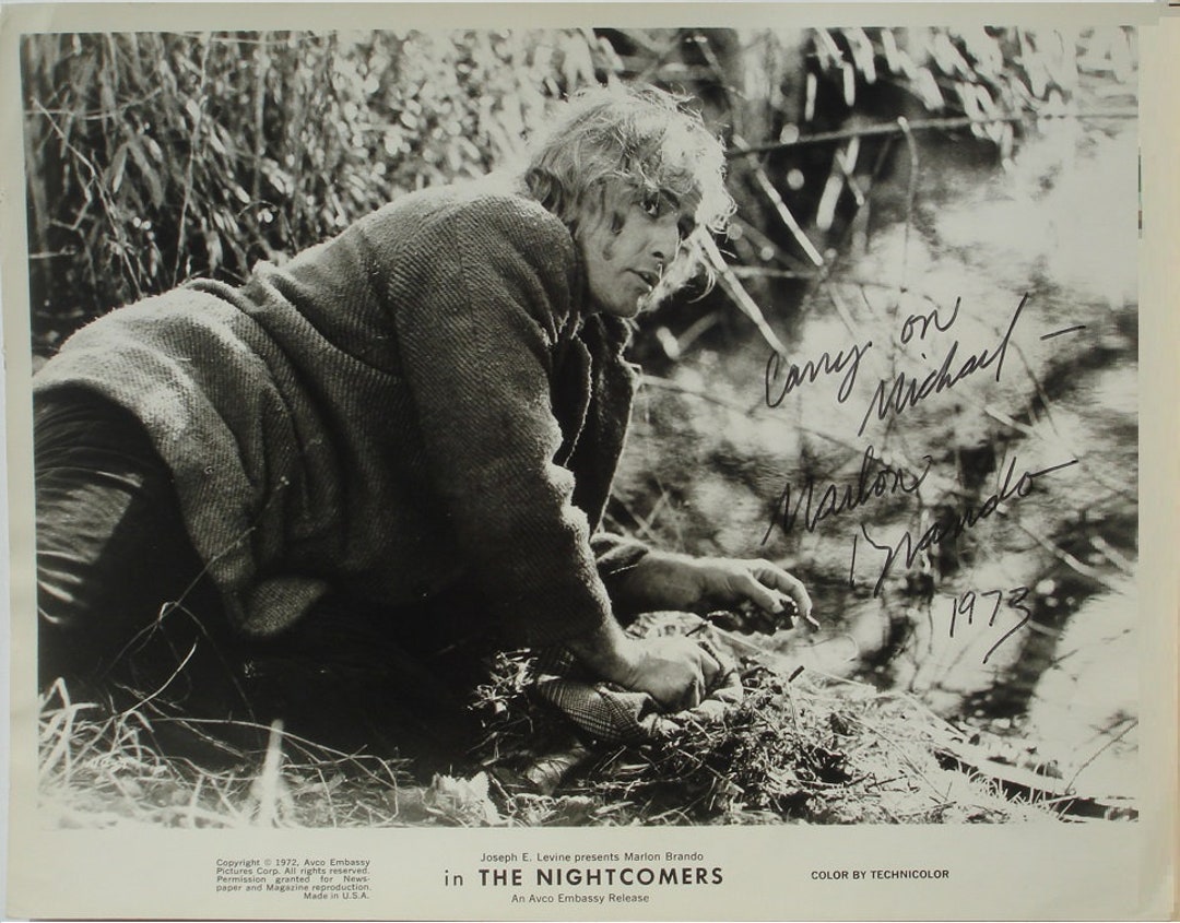 MARLON BRANDO SIGNED Photo the on the Waterfront W/coa