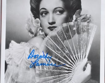 DOROTHY LAMOUR signiertes Foto – Road To Singapore, The Jungle Princess w/coa