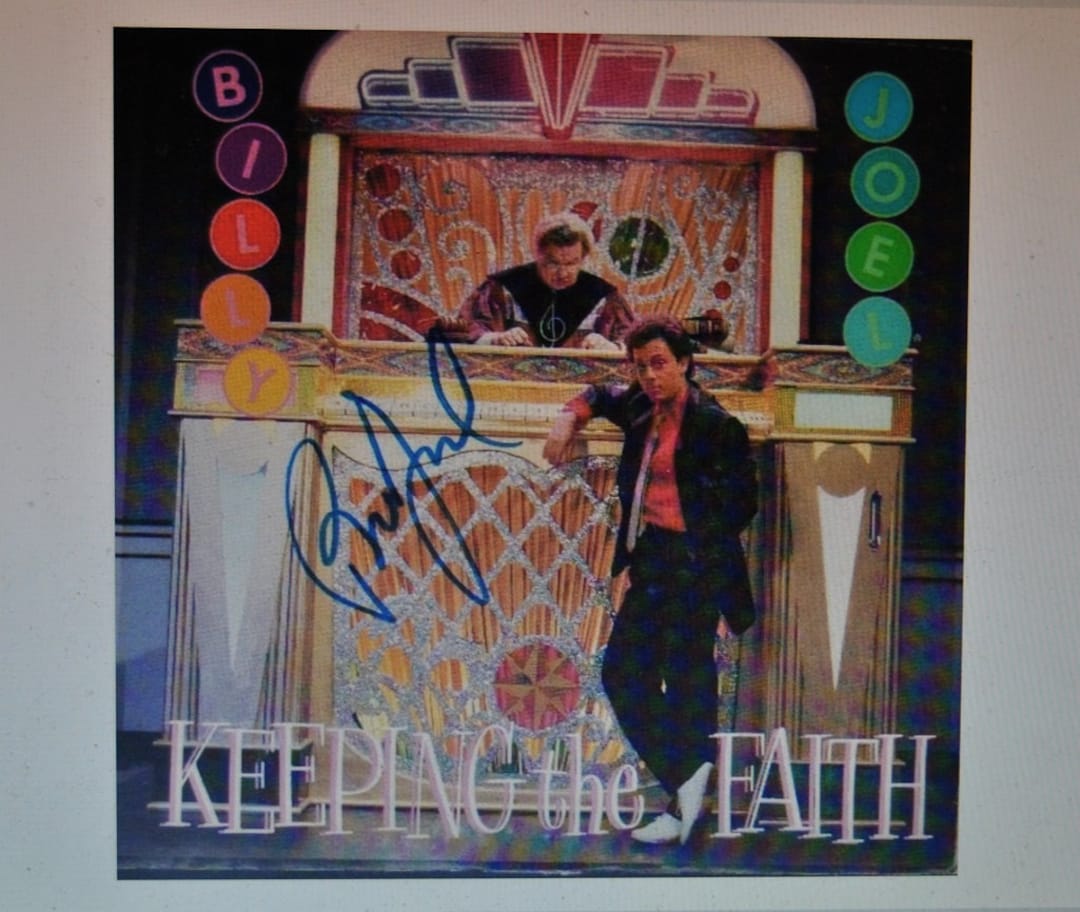 BILLY JOEL Signed Record Picture Sleeve – Keep the Faith W/coa - Etsy
