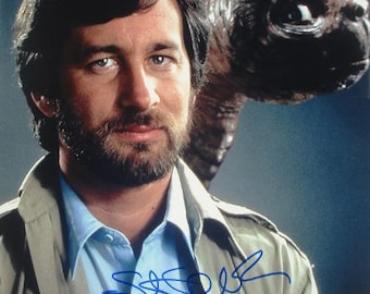 STEVEN SPIELBERG SIGNIERTES Foto - E.T. the Außerirdische - Catch Me If You Can - Jäger des verlorenen Schatzes - Indiana Jones 11"x 14" w/coa