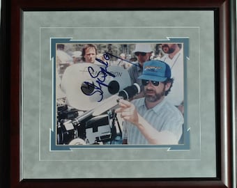STEVEN SPIELBERG SIGNED Framed Photo - Tiny Toon Adventures - Saving Private Ryan - Raiders Of The Lost Ark - Indiana Jones 16"x 18" w/coa