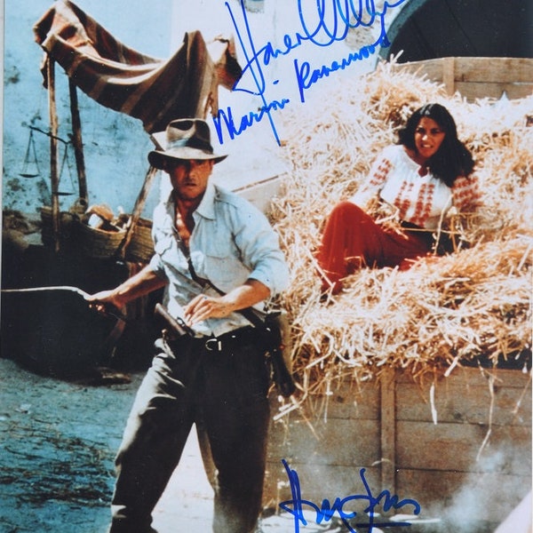 HARRISON FORD & KAREN Allen Signed Photo- Raiders Of The Lost Ark- Indiana Jones