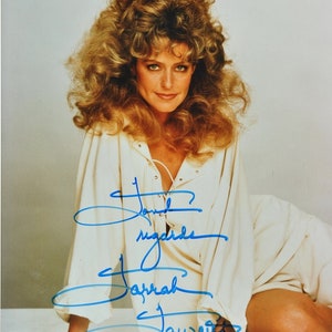 FARRAH FAWCETT ONDERTEKENDE foto - Charlie&#39;s Angels, Lee Majors w/coa