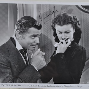 ヴィヴィアン・リーとクラーク・ゲーブル直筆サイン入り写真…