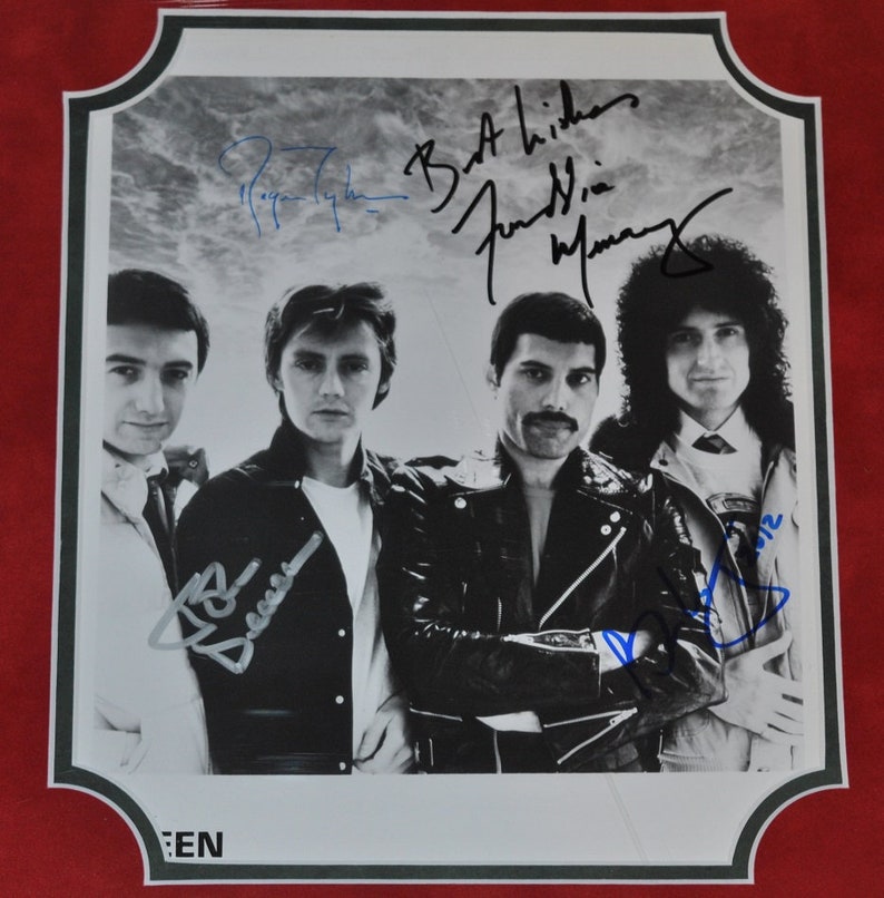 Freddie Mercury QUEEN Signed Photo X 4 - FREDDIE MERCURY +++ W/coa - Etsy