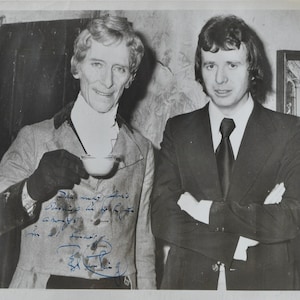 PETER CUSHING SIGNED Photo - Frankenstein - Dracula - Dr. Who - The Mummy w/coa