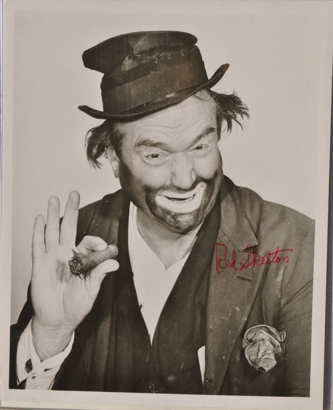 RED SKELTON SIGNED Photo - Ship Ahoy, I Dood It, Ziegfeld Follies