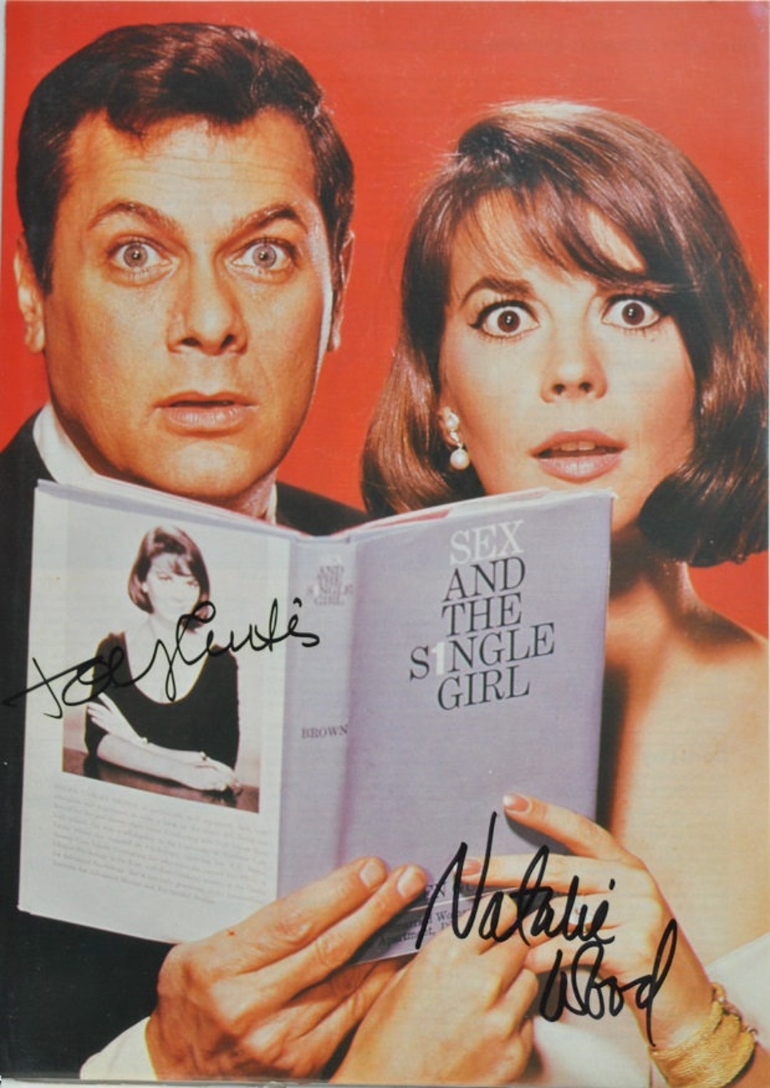 NATALIE WOOD and Tony CURTIS Signed Photo X2 Sex and
