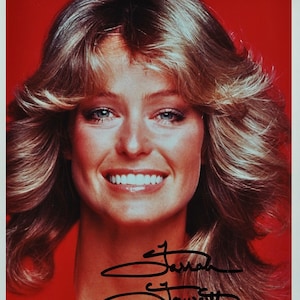 FARRAH FAWCETT ONDERTEKENDE foto - Charlie&#39;s Angels, Lee Majors w/coa