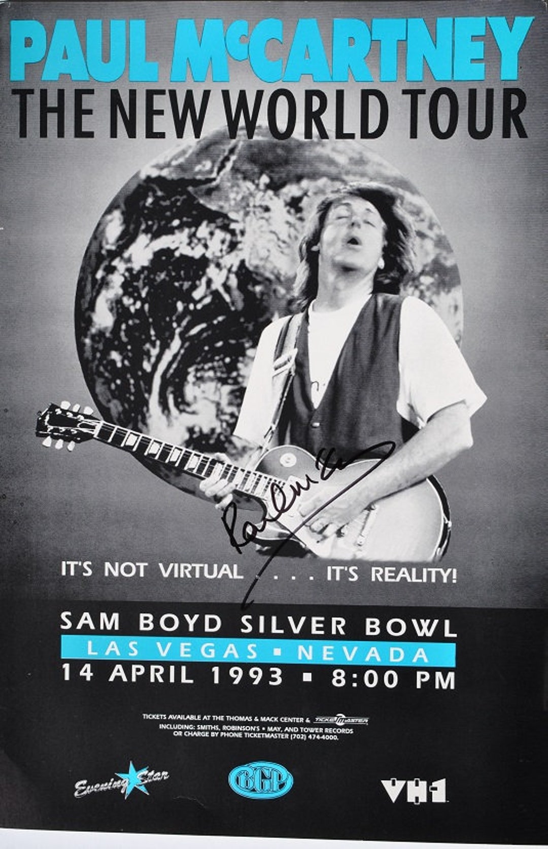 PAUL Mccartney SIGNED Concert Poster - 11