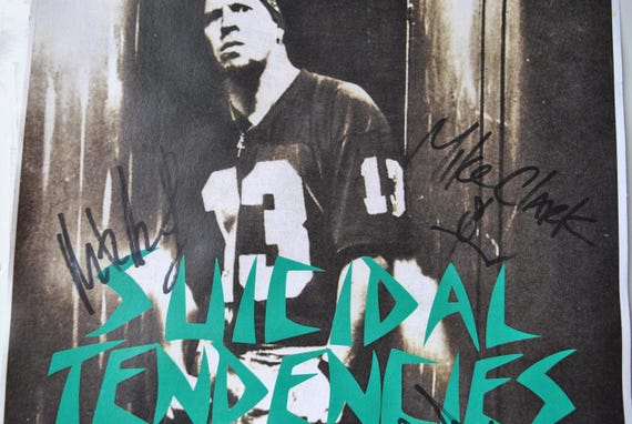 SUICIDAL TENDENCIES Signed 1994 Concert Tour Poster X5 – Mike Muir