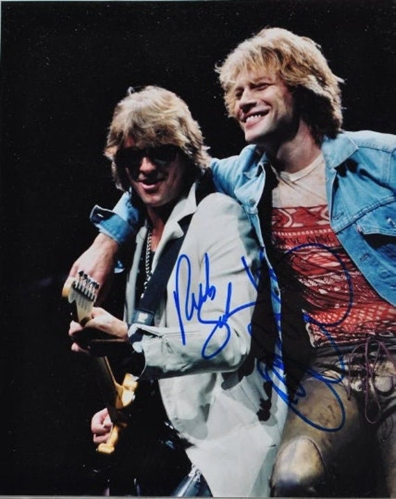 BON JOVI 直筆サイン入り写真 x2 - ジョン・ボン・ジョヴィ BON JOVI 直筆サイン入り写真 x2 - ジョン・ボン・ジョヴィ