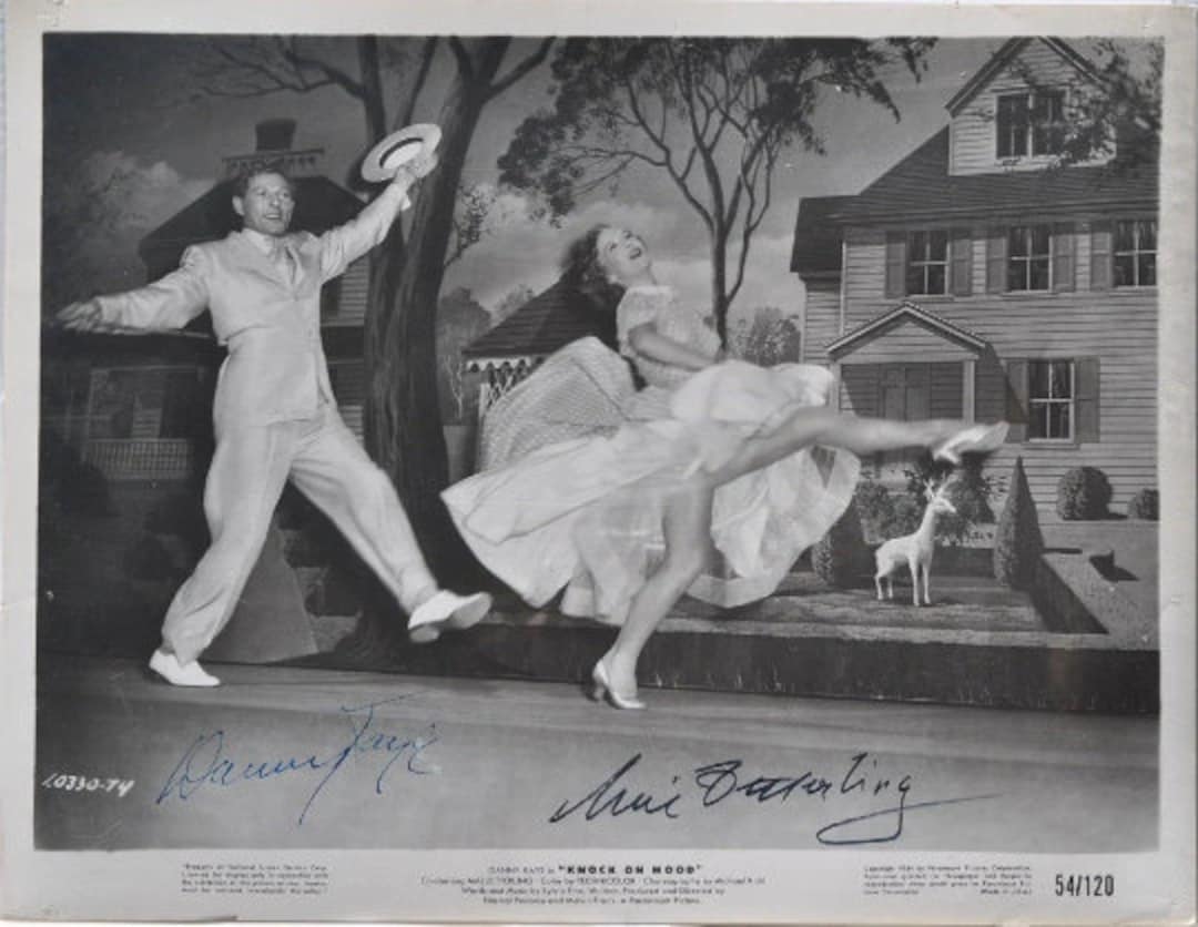 DANNY KAYE & Mai ZETTERLING Signed Photo X2 - Knock on Wood W/coa - Etsy