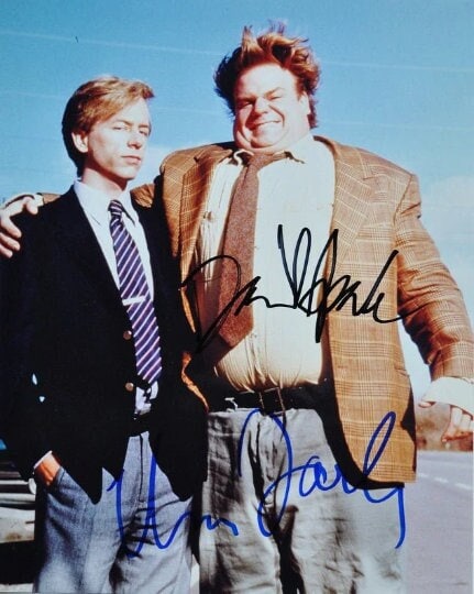 CHRIS FARLEY & DAVID Spade Signed Photo - Tommy Boy w/coa