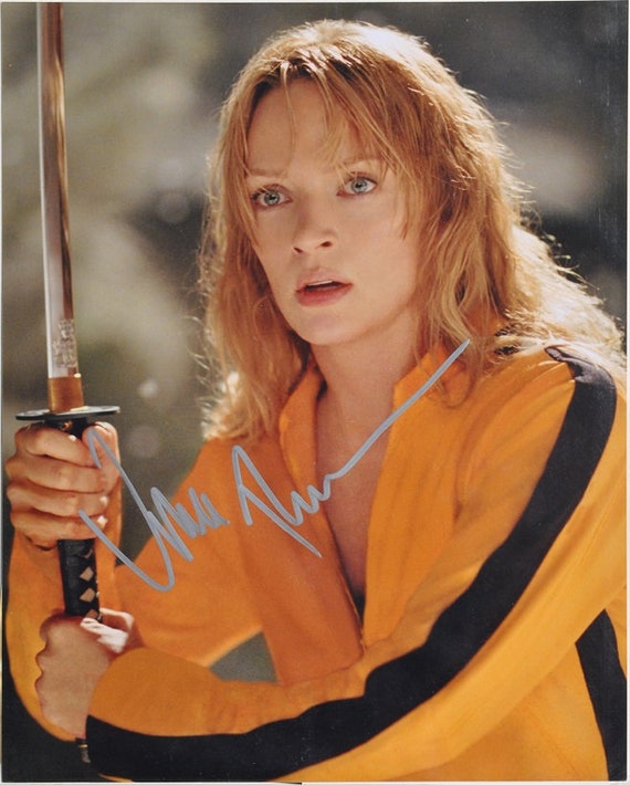 ユマ・サーマン 直筆サイン入り写真 キル・ビル Vol.1 ユマ・サーマン 直筆サイン入り写真 キル・ビル Vol.1 ユマ・サーマン