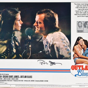 PETER FONDA Signed Photo - Outlaw Blues - 11x14 - w/COA