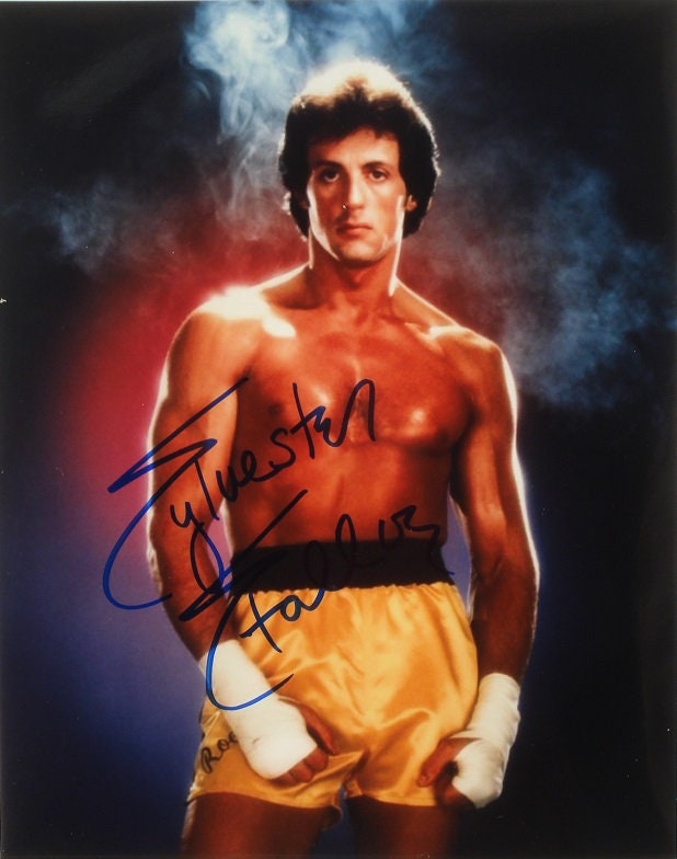 Sylvester stallone signed - Etsy 日本